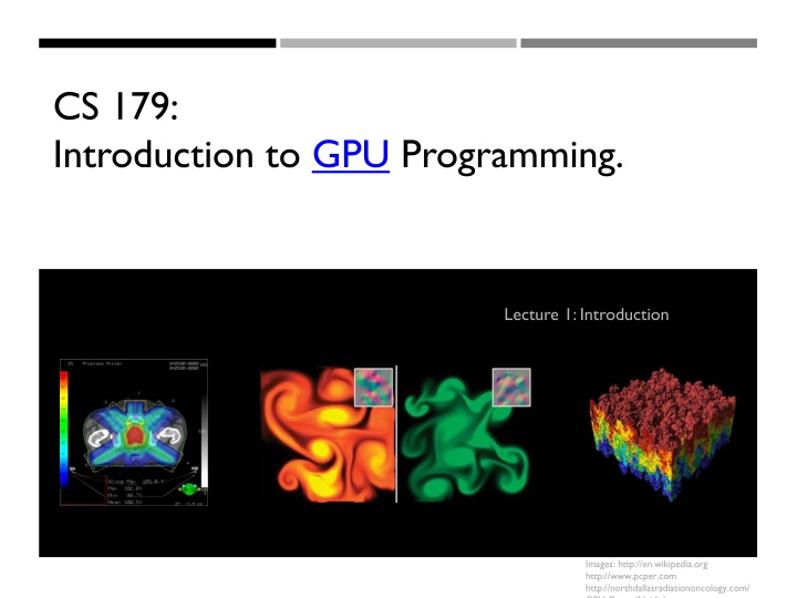 cs 179 introduction to gpu programming n.w