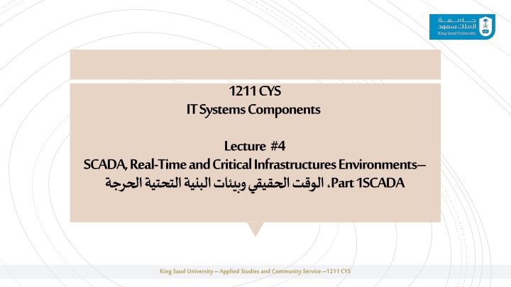 Introduction to SCADA Systems in Control Operations