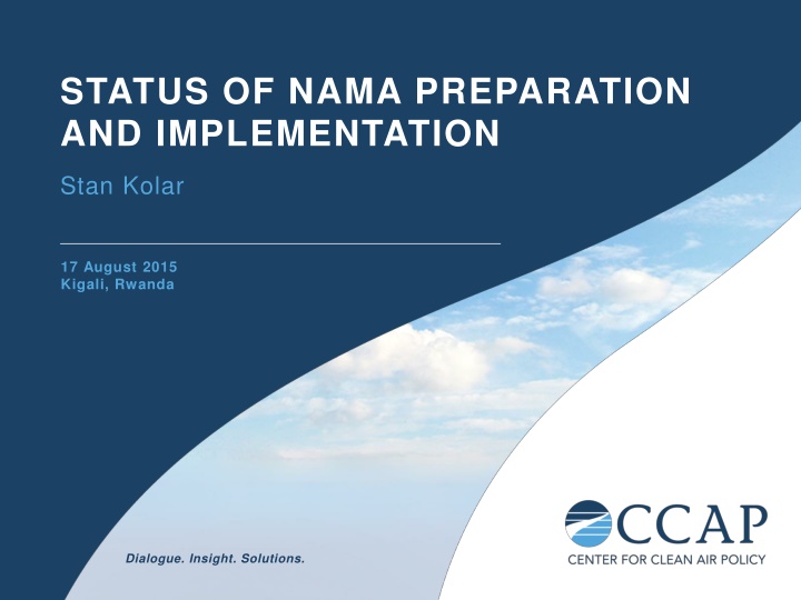 status of nama preparation and implementation n.w