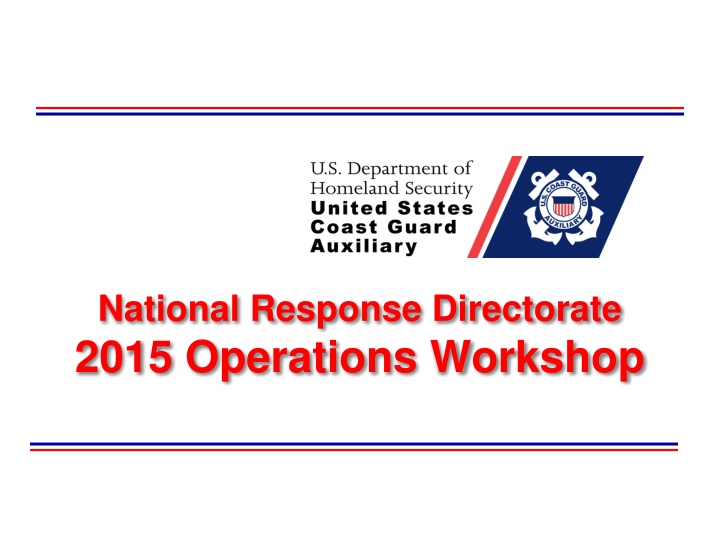 2015 Operations Workshop Response Directorate