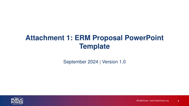 Enterprise Risk Management Overview for Public Power Utilities
