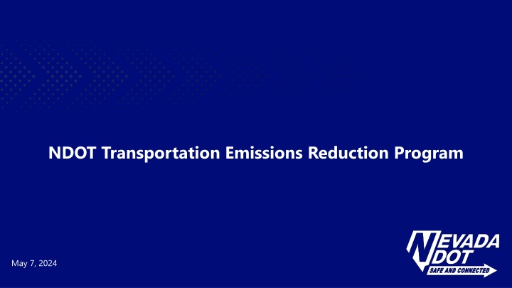 NDOT Transportation Emissions Reduction Program
