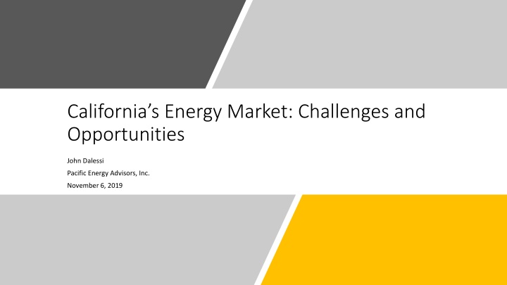 california s energy market challenges n.w