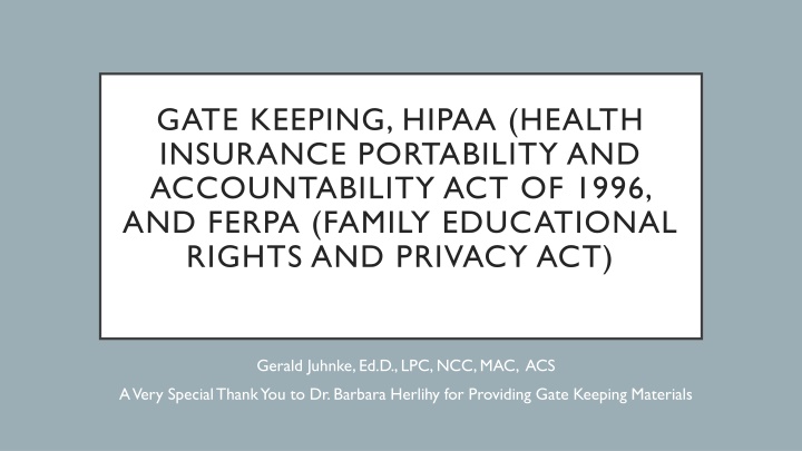 Gatekeeping in Counseling Supervision: Essential Functions and Strategies
