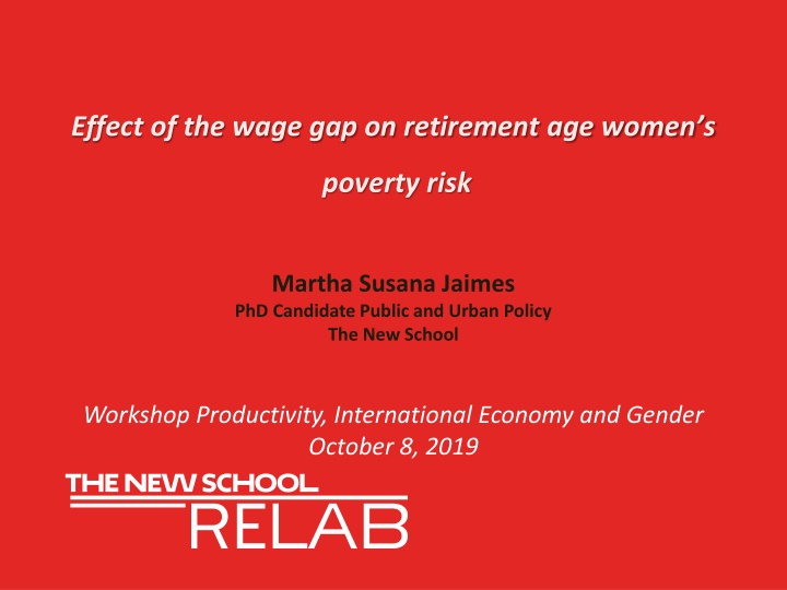 effect of the wage gap on retirement age women s n.w