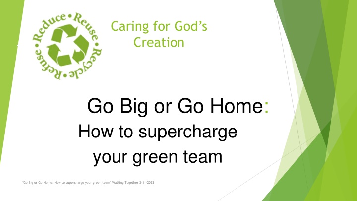 caring for god s creation n.w