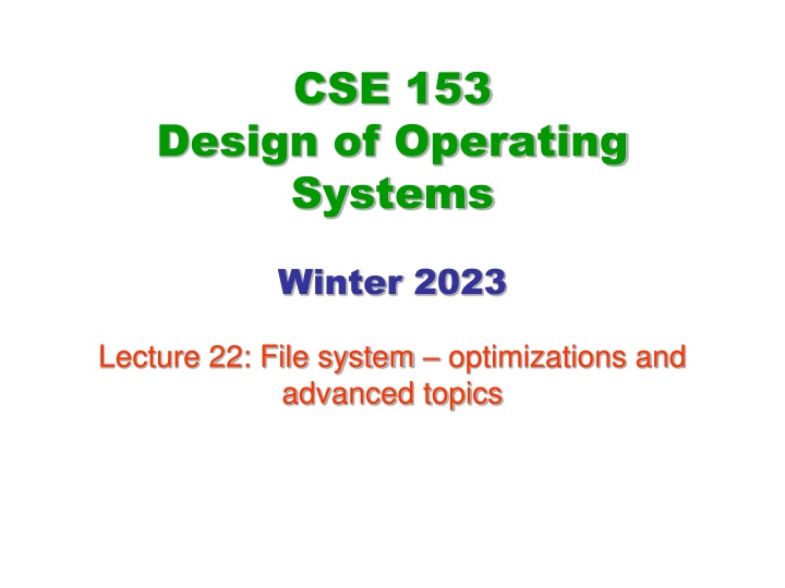 cse 153 n.w