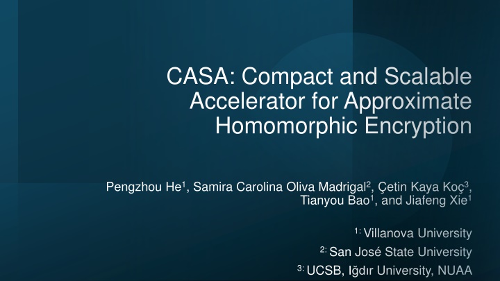 casa compact and scalable accelerator n.w