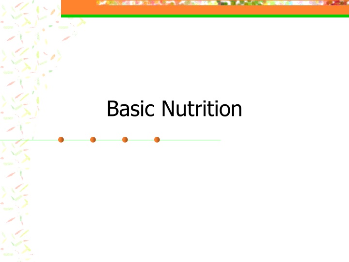 Basic Nutrition Science