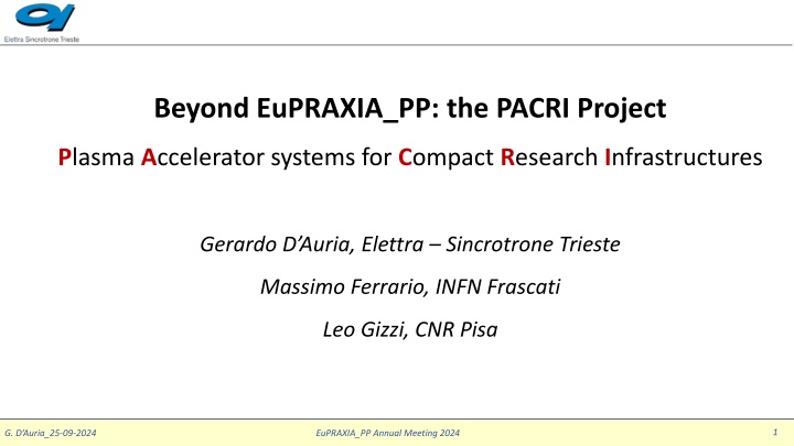 Development of Innovative Acceleration Technologies for Compact Research Infrastructures