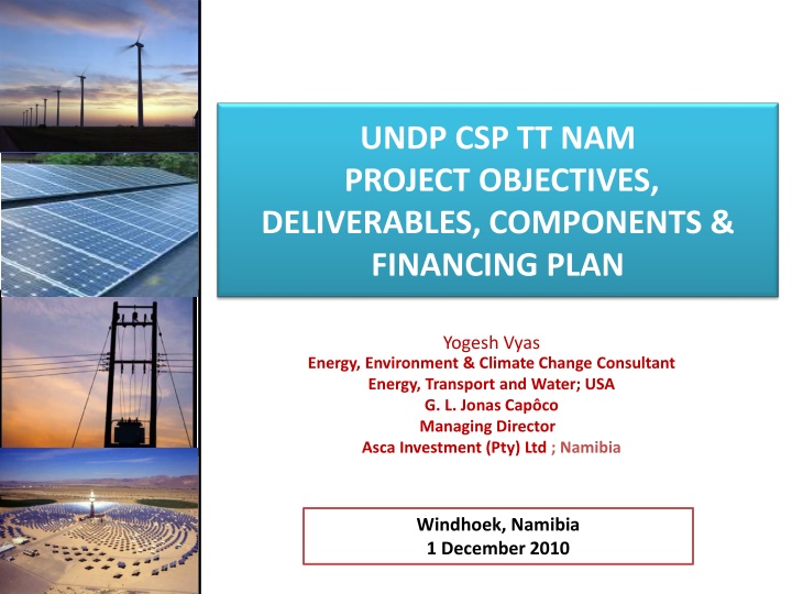undp csp tt nam project objectives deliverables n.w