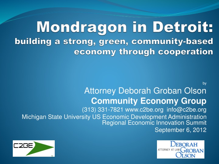 Building Michigan’s Worker-Owned Community Economy