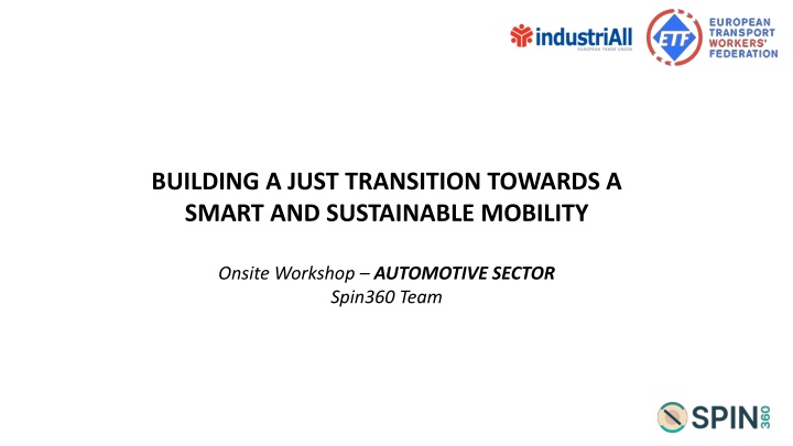 Building a Just Transition for Smart Mobility Workshop