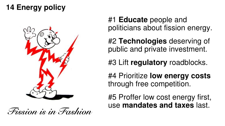 Energy Policy and Fission Education