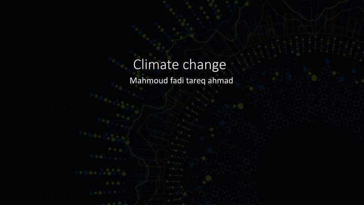 Climate Change and the Greenhouse Effect