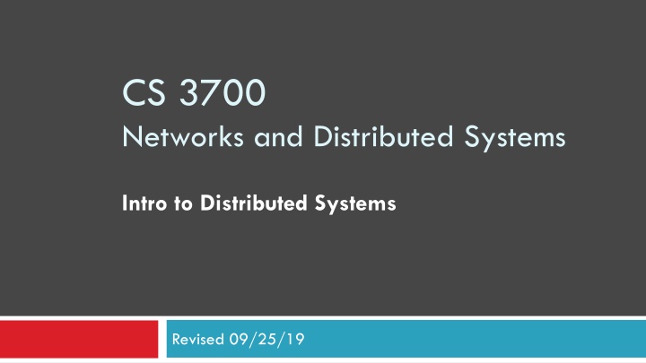 Distributed Systems Overview: Components, Communication, Challenges