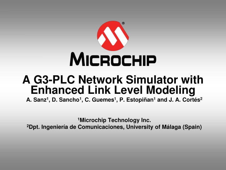 a g3 plc network simulator with enhanced link n.w