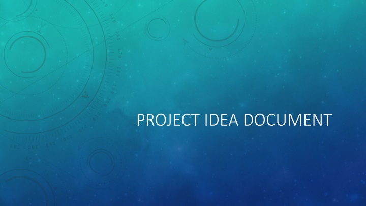 project idea document n.w