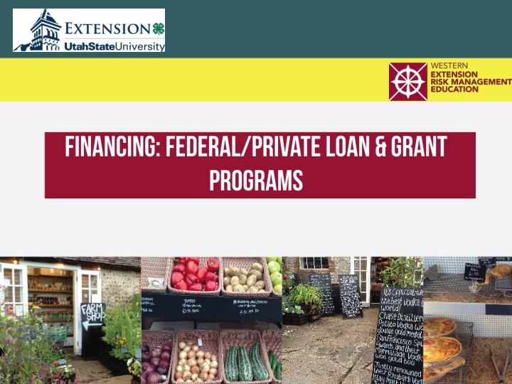 Western AgCredit Agricultural Loan Programs