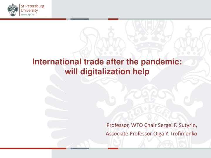 Digitalization in International Trade Post-Pandemic