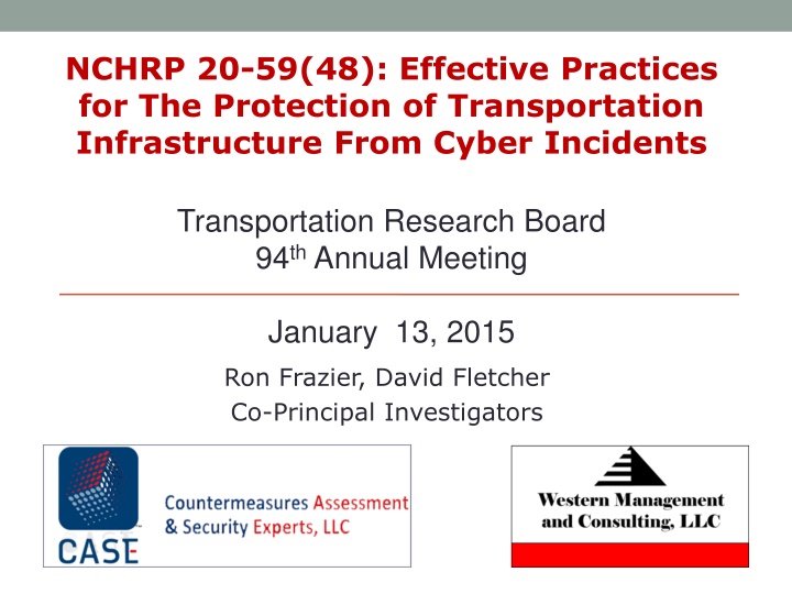 nchrp 20 59 48 effective practices n.w