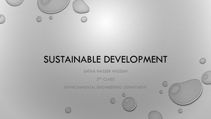sustainable development n.w