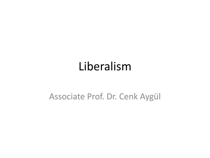 Liberal Theses Development and Historical Significance
