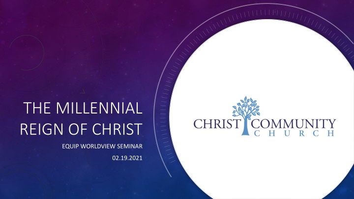 Millennial Reign of Christ and Eschatology