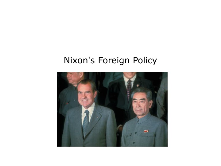 nixon s foreign policy n.w