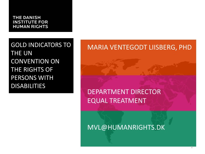 Gold Indicators to the UN Convention on the Rights of Persons with Disabilities