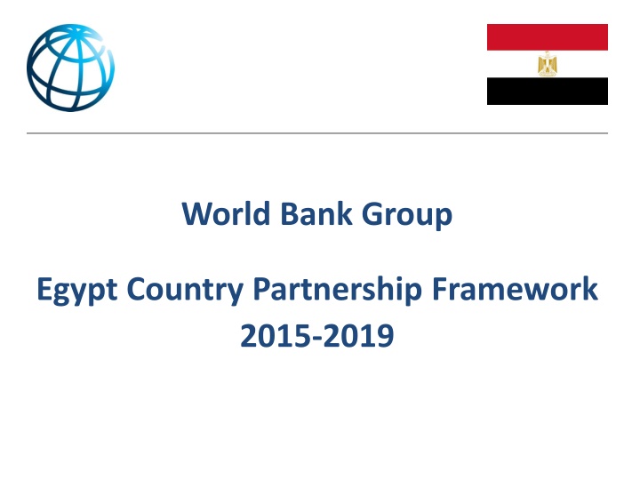 World Bank Group Egypt Country Partnership Framework 2015-2019