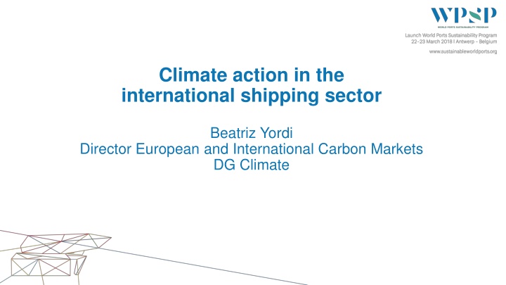 climate action in the international shipping n.w
