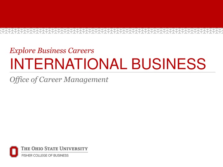 International Business Careers Overview