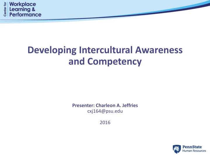 developing intercultural awareness and competency n.w