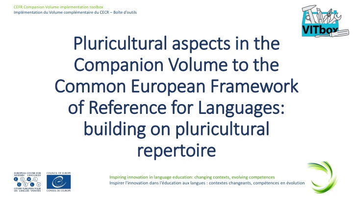 cefr companion volume implementation toolbox impl n.w