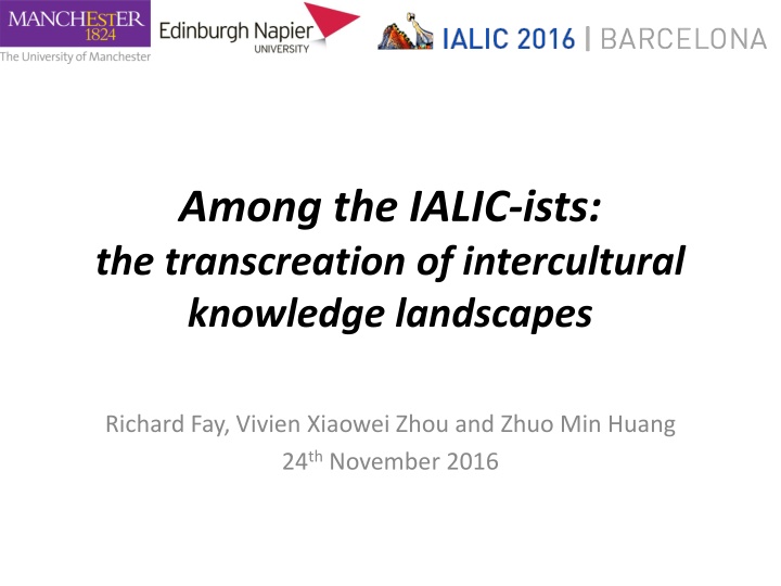 among the ialic ists the transcreation n.w
