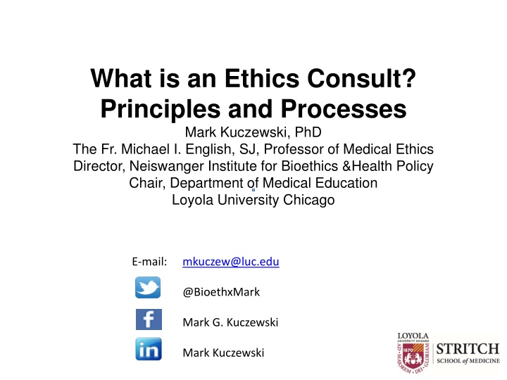 what is an ethics consult principles n.w