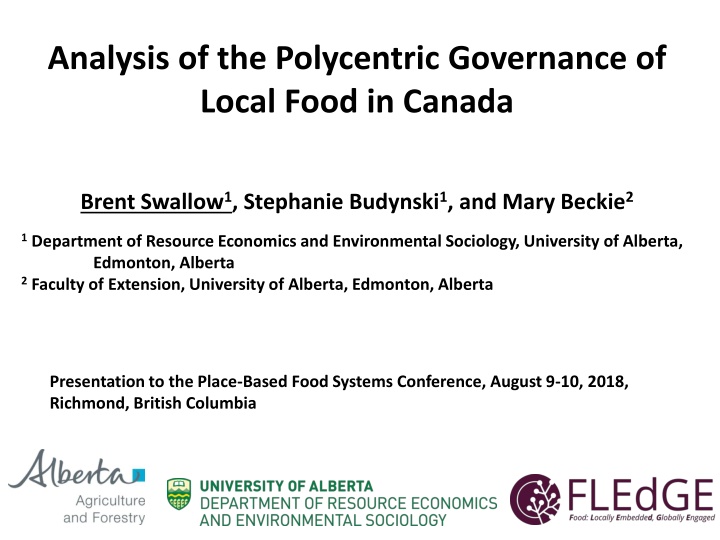 analysis of the polycentric governance of local n.w