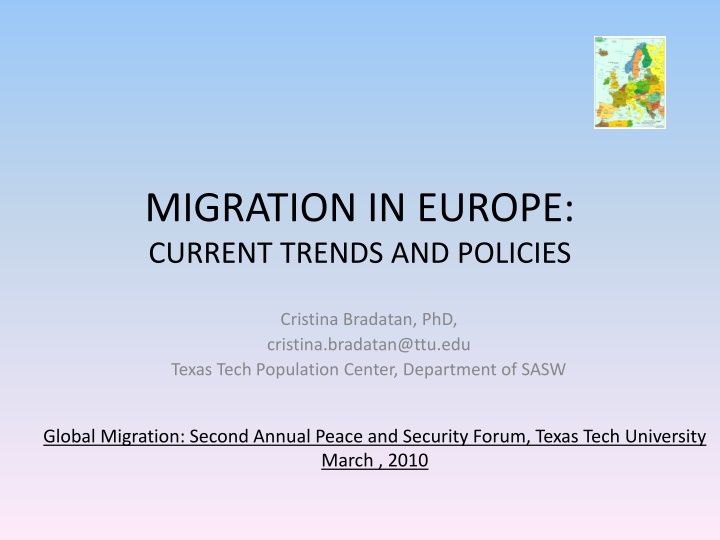 migration in europe current trends and policies n.w