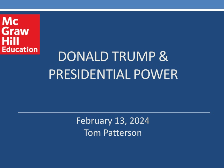 donald trump presidential power n.w
