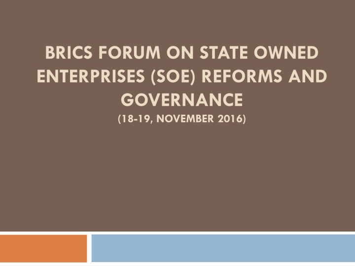 brics forum on state owned enterprises n.w