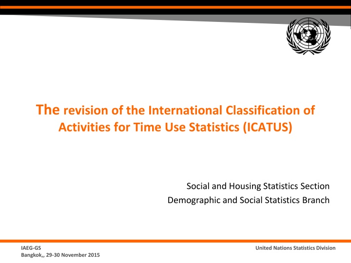 the revision of the international classification n.w