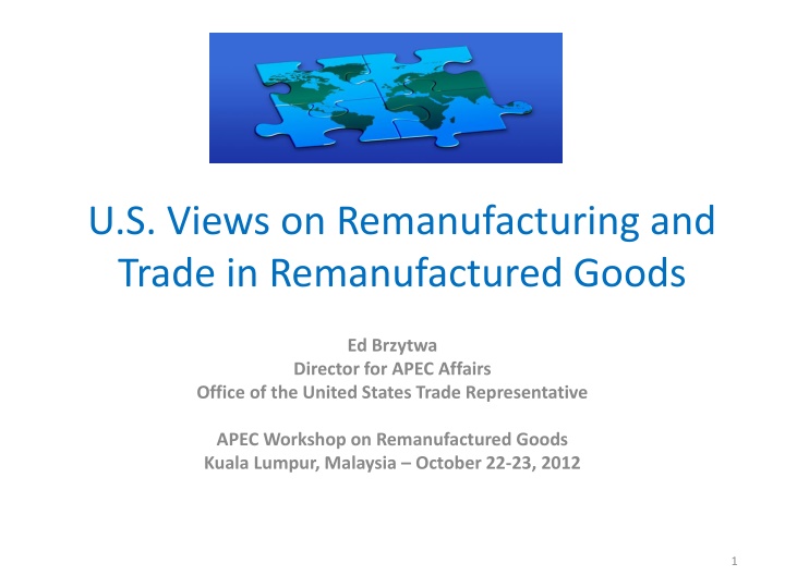 u s views on remanufacturing and trade n.w