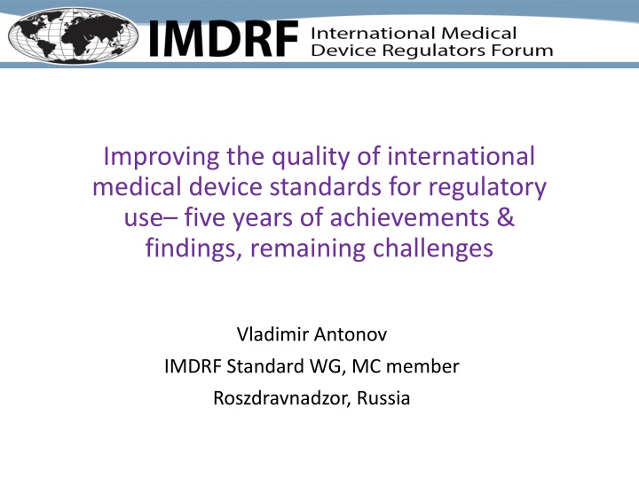 improving the quality of international medical n.w