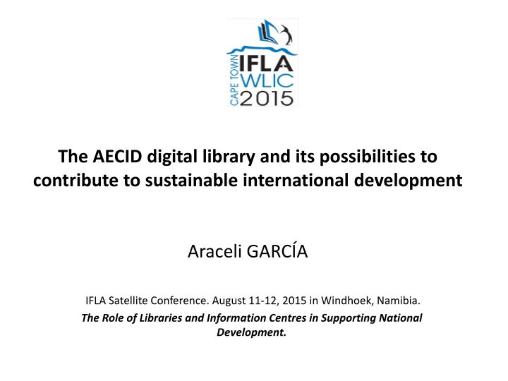 AECID Digital Library and International Development