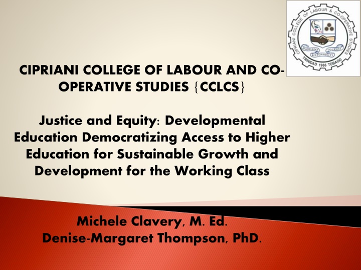 cipriani college of labour and co operative n.w