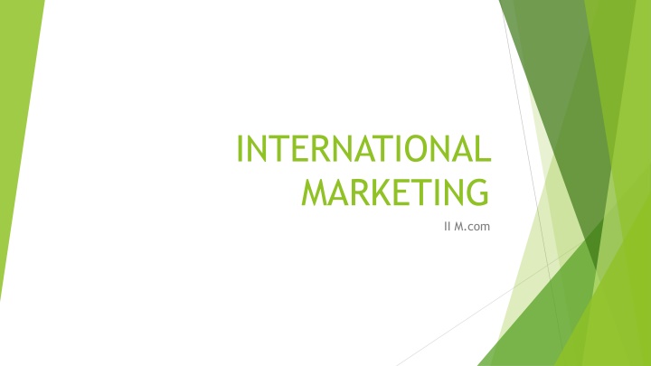 international marketing n.w