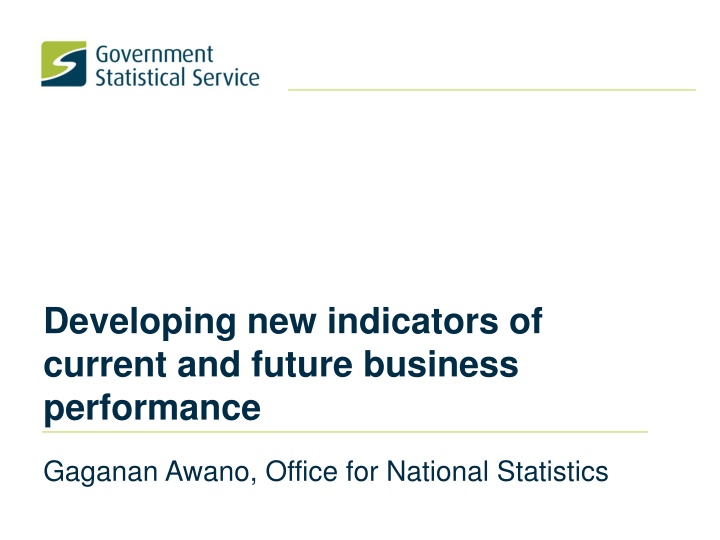 Developing New Indicators of Business Performance - Insights and Approaches