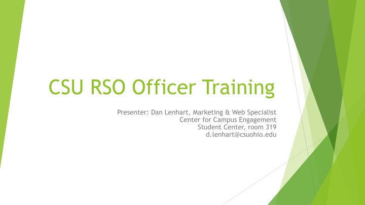 csu rso officer training n.w