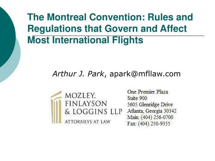 the montreal convention rules and regulations n.w
